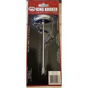 King Kooker Model SI5 5-Inch Deep Fry Thermometer Silver Stainless Steel New
